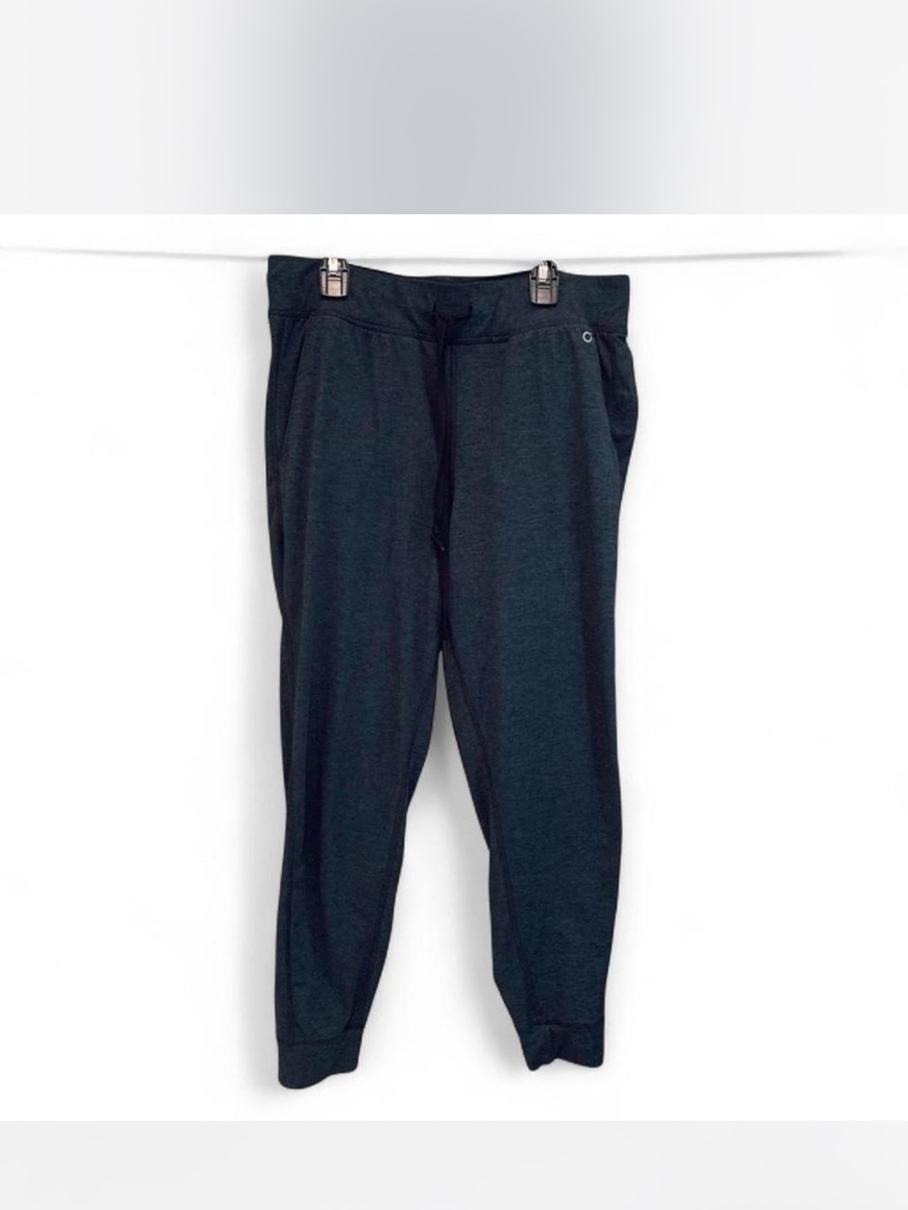 Athletic Gymwear Lounge GAP Gray green feathered womens Jogger Pants size M